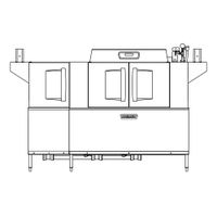 Hobart CLPS86EBLW Conveyor Dishwasher, Stainless Steel -
33-3/4" x 31-1/4" x 79-1/2"