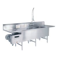 Hobart TWII Turbowash II Pot Scrubber, 3-Compartments,
Stainless Steel - 208V
