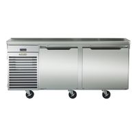Traulsen TU072HT Spec-Line Undercounter Refrigerator,
Reach-In, 2-Section, Stainless Steel - 71-3/4" x 34" x 34"