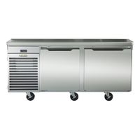 Traulsen TU072HT Spec-Line Undercounter Refrigerator,
Reach-In, 2-Section, Stainless Steel - 71-3/4" x 34" x 34"