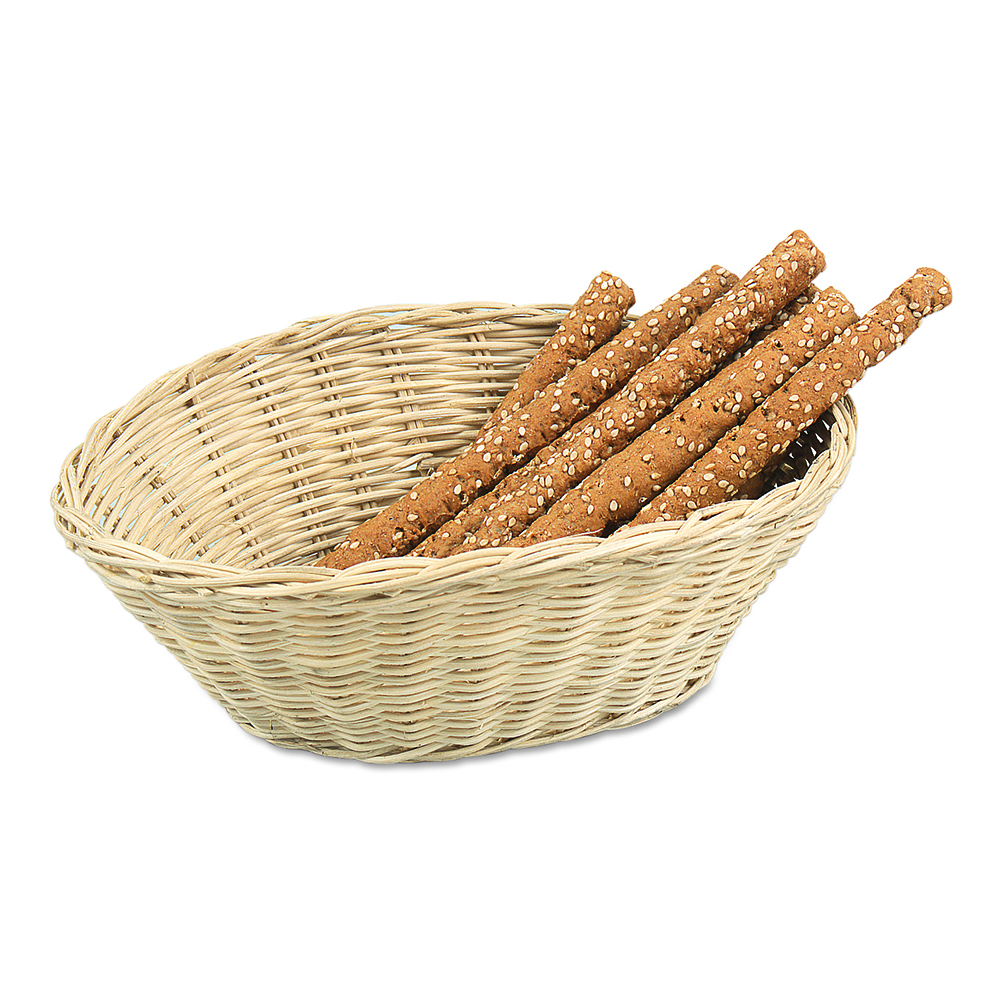 RATTAN BREAD BASKET-OBLONG