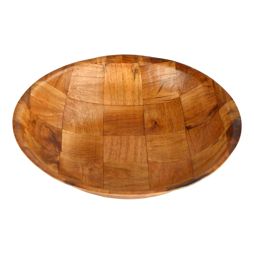 WOODEN SALAD BOWL 14" (24)