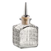 Hospitality Brands HG90242-006 Mixology Bitters Bottle,
Square, Clear, Glass - 5-1/4 oz