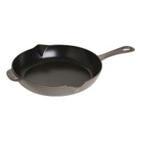 J.A. Henckels 1222625 Fry Pan W/Spout, Black Matte, Enameled
Cast Iron - 10"