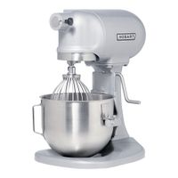 Hobart N50-60 N50 Mixer, Gray, Stainless Steel (w/ 5 qt
Bowl, B Beater, D Whip, ED Dough Hook) - 17" x 15" x 10 3/8"