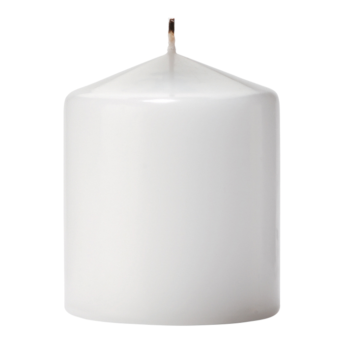 3 X 3 PILLAR CANDLE WHT