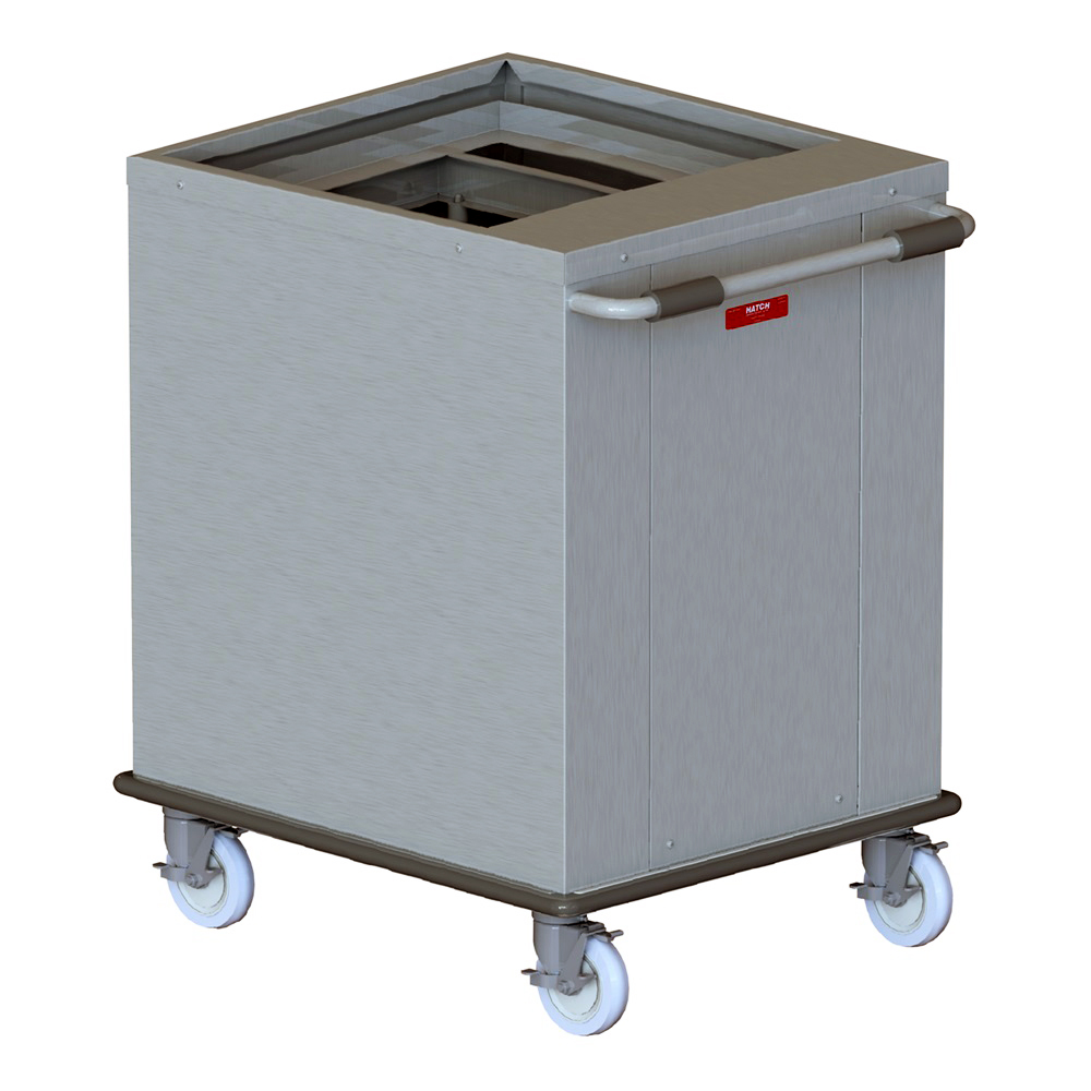 Mobile Tray and Rack Dispenser, Stainless Steel - 20