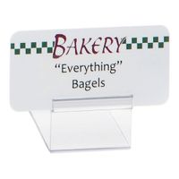 58983 Easel Sign Holder, Clear, Plastic - 2" x 1"