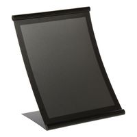 76121 Concurva Curved Sign Holder, Black, Metal - 8-1/2" x
11"