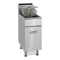 Imperial IFS-40 NG Floor Model Tube Fired Gas Fryer,
Stainless Steel, Natural Gas - 40 lb