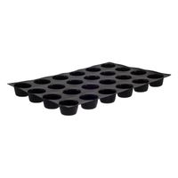 J.B. Prince M370I Flexipans Non-Stick Regular Muffin Mold,
24 Forms, Black, Silicone - 23" x 15"