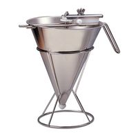 JB Prince U523 B Fondant Funnel Holder, Stainless Steel