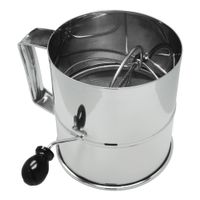 Johnson-Rose RFS-3LB Rotary Flour Sifter, Stainless Steel -
8 cup