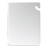 San Jamar CB182412WH Cut-N-Carry Color Cutting Board, White,
Plastic - 18" x 24" x 1/2"