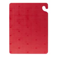 San Jamar CB182412RD Cut-N-Carry Color Cutting Board, Red,
Plastic - 18" x 24" x 1/2"