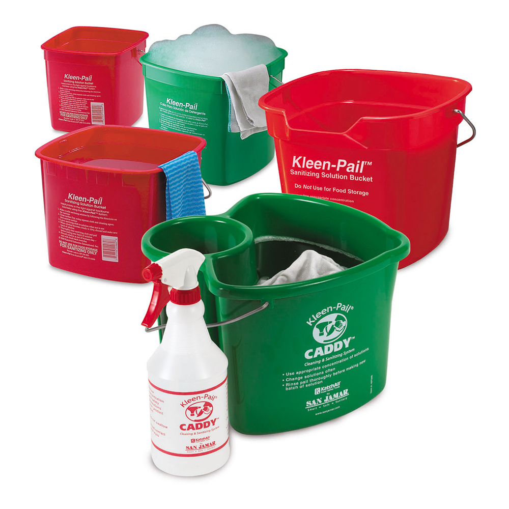 6qt SANITIZE PAIL RED (12)