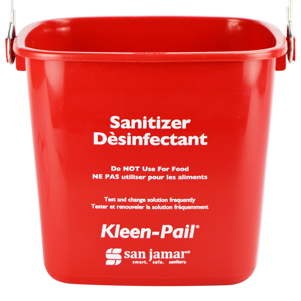 6qt SANITIZE PAIL RED (12)