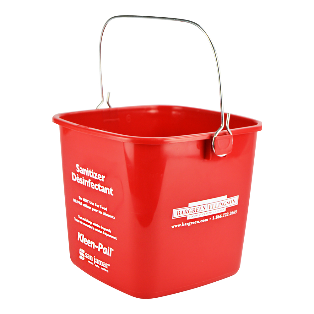 6qt SANITIZE PAIL RED (12)