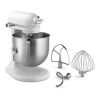 KitchenAid KSM8990WH Commercial Stand Mixer, White,
Stainless Steel - 8 qt