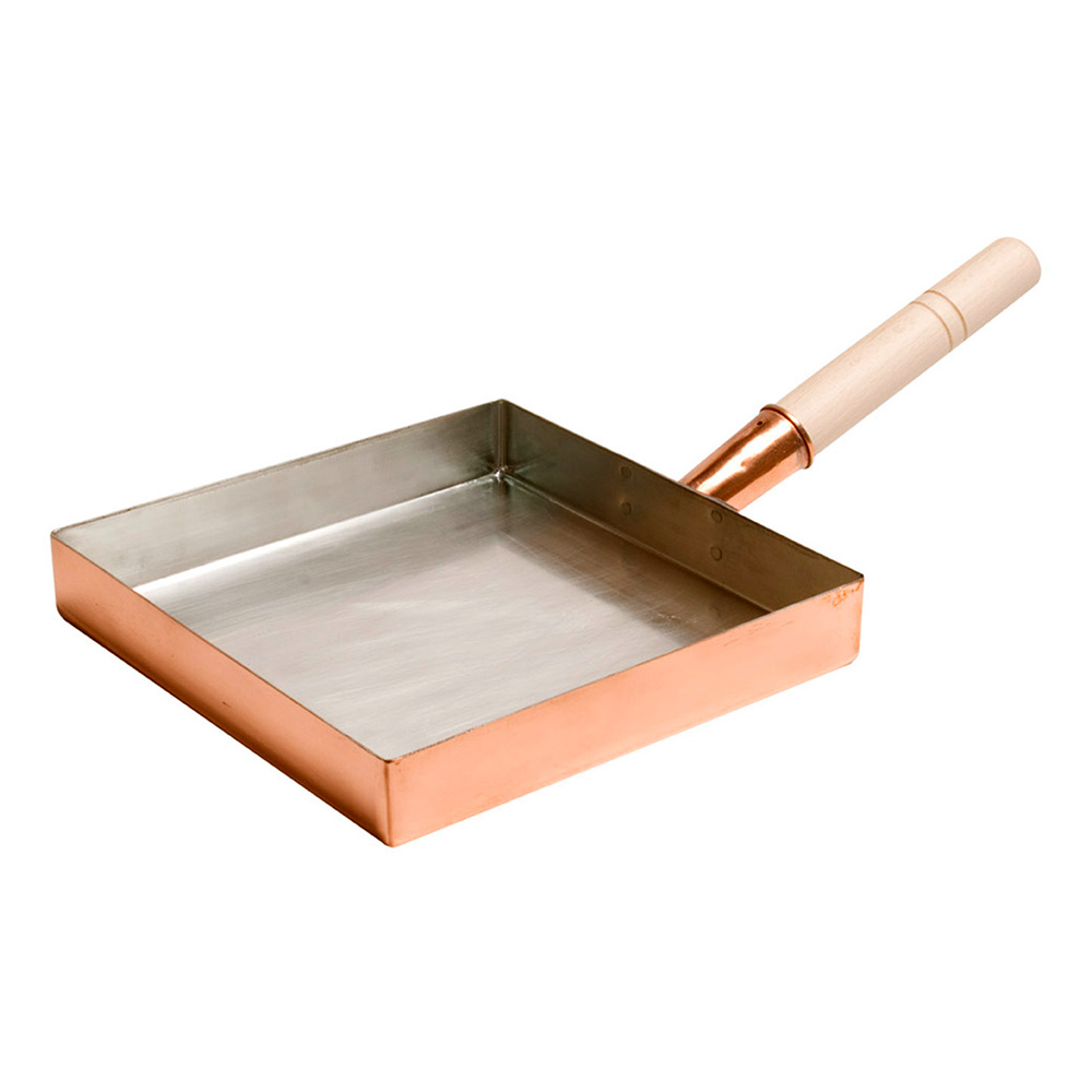 EGG PAN 9-7/16" SQUARE COPPER