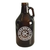 351 Growler W/Lid, Glass, Bend Brewing Company Logo - 32 oz