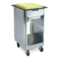 Lakeside 996 Tray Dispenser, Cabinet Style, Open Base,
Mobile, Stainless Steel - 23-3/4" x 19-7/8" x 36-1/8"