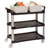 Lakeside 2512 Medium Duty Utility Cart, Charcoal,
Plastic/Aluminum - 42" x 20" x 37-1/2"