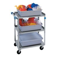 Lakeside 311 Utility Cart, Stainless Steel, 3 Shelf -
15-1/2" x 24"