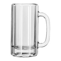 Libbey 5016 Paneled Beer Mug, Glass - 12 oz