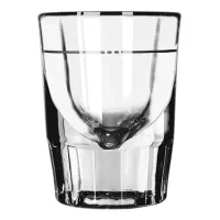 Libbey 5127/S0710 Whiskey Service 3/4 oz Lined Fluted
Shooter Glass - 1-1/2 oz