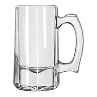 Libbey 5205 Paneled Beer Stein Glass - 10 oz *Discontinued*