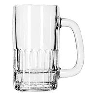 Libbey 5309 Half-Paneled Beer Mug, Glass - 12 oz