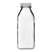 Libbey 56634 Milk Bottle, Glass (W/Lid) - 33-1/2 oz