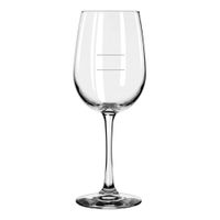 Libbey 7510/1178N Vina Tall Wine Glass W/Pour Lines - 16 oz