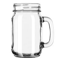 Libbey 97084 Drinking Jar with Handle, Glass - 16-1/2 oz