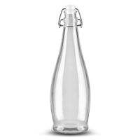 Libbey 109826 Water Bottle, Wire Lid, White, Glass - 34-3/5
oz