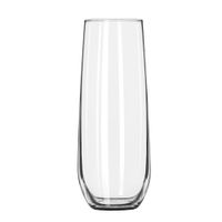 Libbey 228 Champagne/Sparkling Wine Stemless Flute Glass -
8-1/2 oz