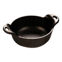 Lodge HMSB Seasoned Mini Server w/ Handles, Heat Treated,
Black, Cast Iron - 12 oz