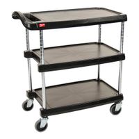 Metro MY2636-35BL MyCart Series Utility Cart, Black, Plastic
- 40-1/4" x 36-7/8" x 27-3/4"