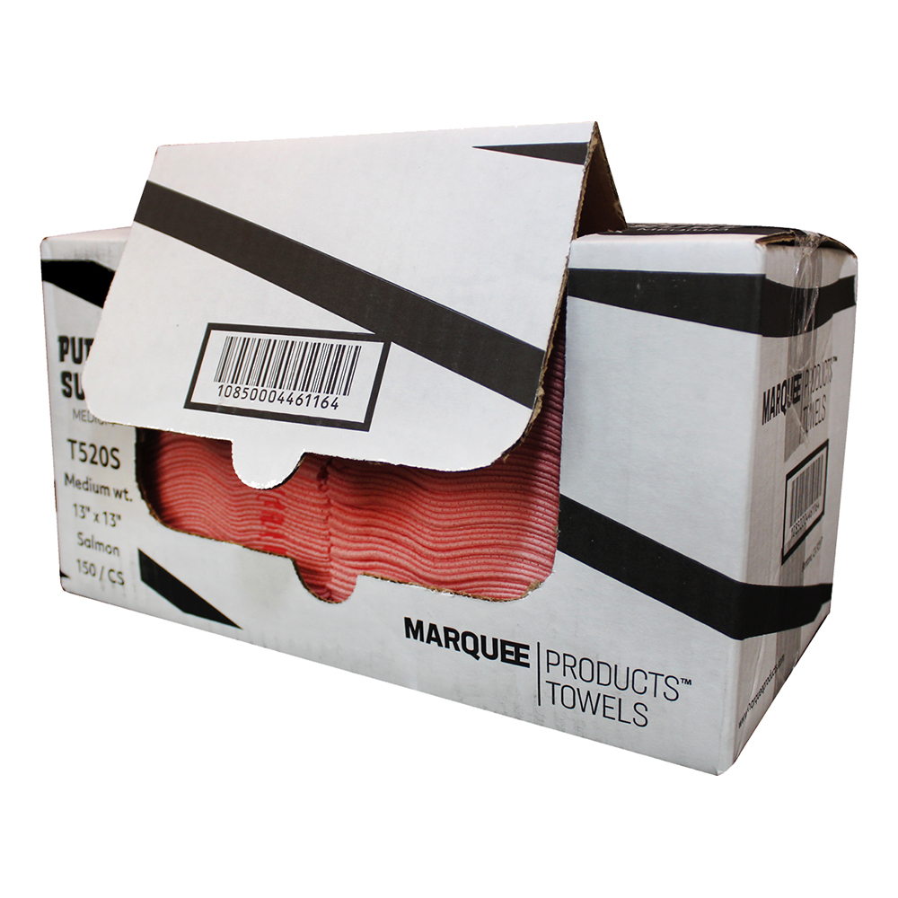 QUAT TOWEL 13X13 SALMON (150)