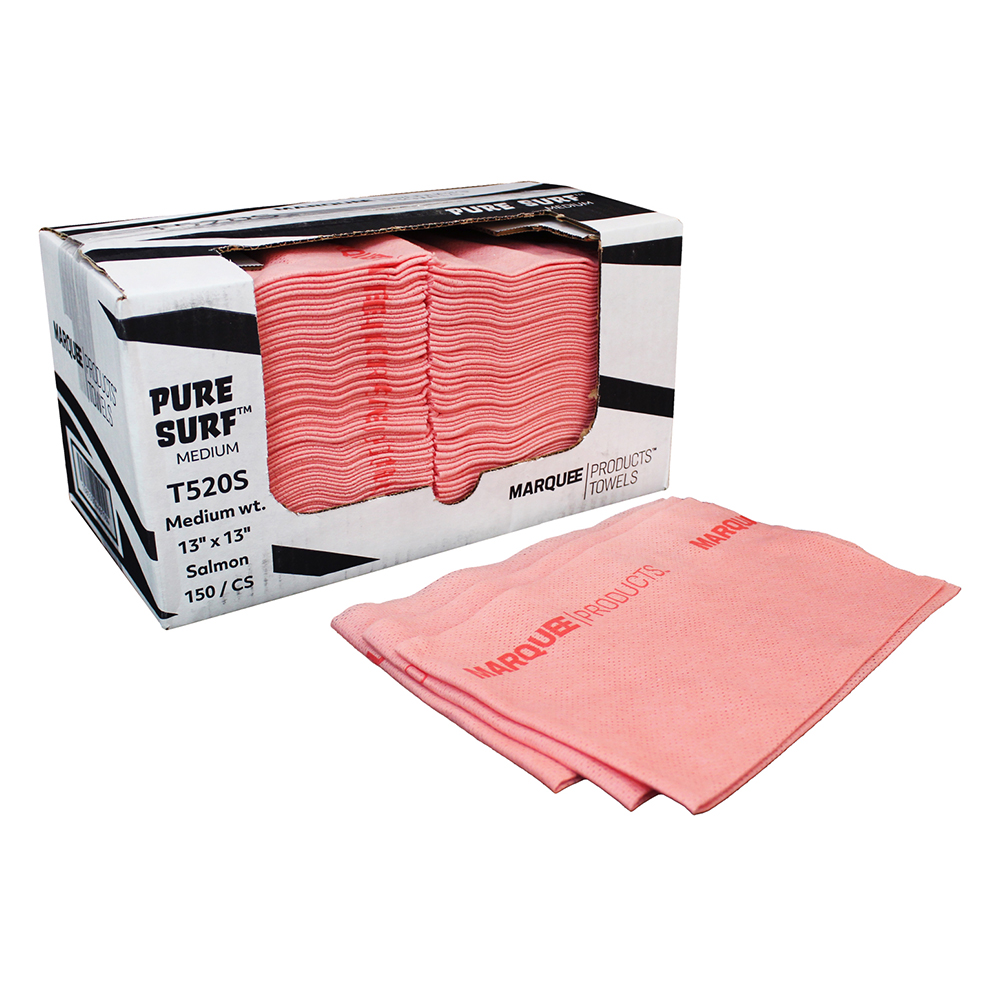 QUAT TOWEL 13X13 SALMON (150)