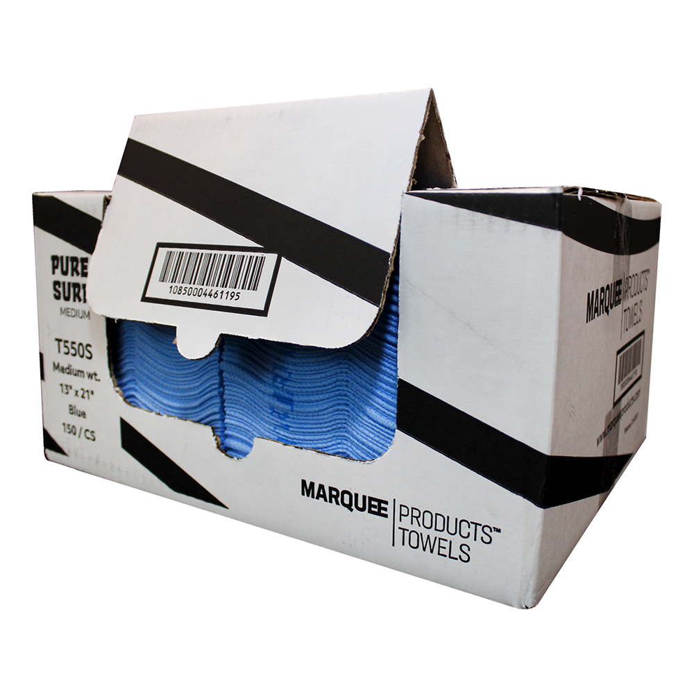 QUAT TOWEL 13X19 BLUE (150)