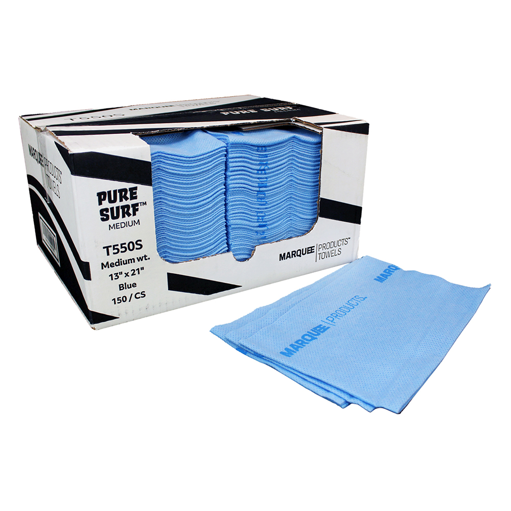 QUAT TOWEL 13X19 BLUE (150)