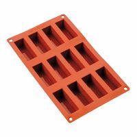 Matfer Bourgeat 257985 Gastroflex Mini Cake Mold, Mini
Cakes, Silicone - 12 ct; 11-1/5" x 6-7/8"