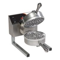 Nemco 7020A Belgian Waffle Baker, Stainless Steel - 10" x
18-3/4" x 10-5/8"