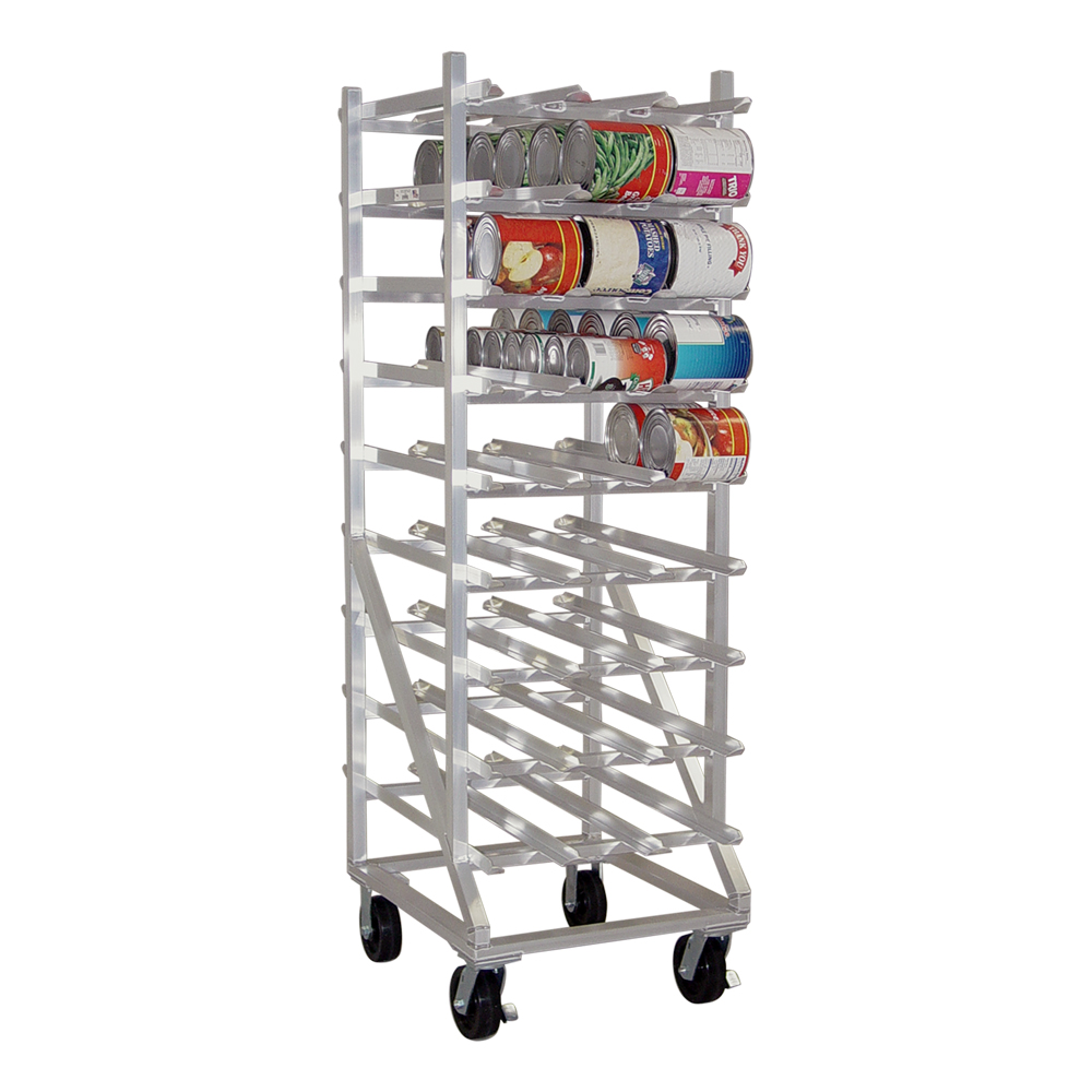 H/D CAN RACK WITH CASTERS