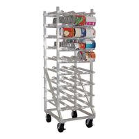 New Age Industrial 1250CK Heavy-Duty Can Rack W/Casters,
Aluminum, Full-Size - 35" x 25-1/2" x 78"