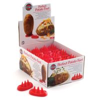 Norpro 167D Feet Perfect Potato, Red, Plastic