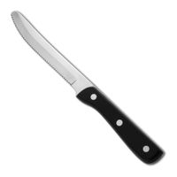 Delco B770KSSH Elite Mustang Steak Knife, Stainless
Steel/Poly - 9-1/4"