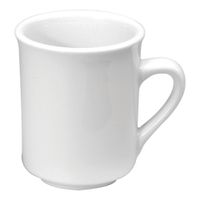 Oneida F8000000560 Bright White Cafe Mug, Porcelain - 10 oz